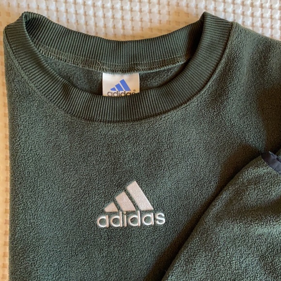 Adidas vintage fleece crew neck sweater - Picture 9 of 9